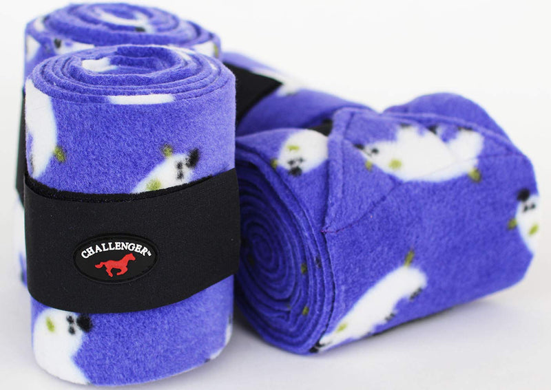 CHALLENGER Horse Tack Grooming Leg Set of 4 Polo Wrap 95R25 - PawsPlanet Australia