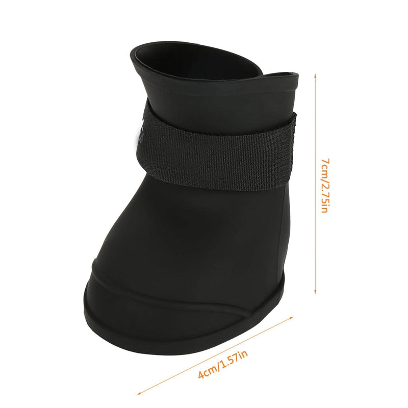 Yosoo Health Gear Waterproof Pet Boots, Dog Paw Protection Rain Snow Dog Shoes, Anti-Slip Silicone Dog Boots for Small Medium Dogs Cats Puppy(Black-L) Black-L - PawsPlanet Australia