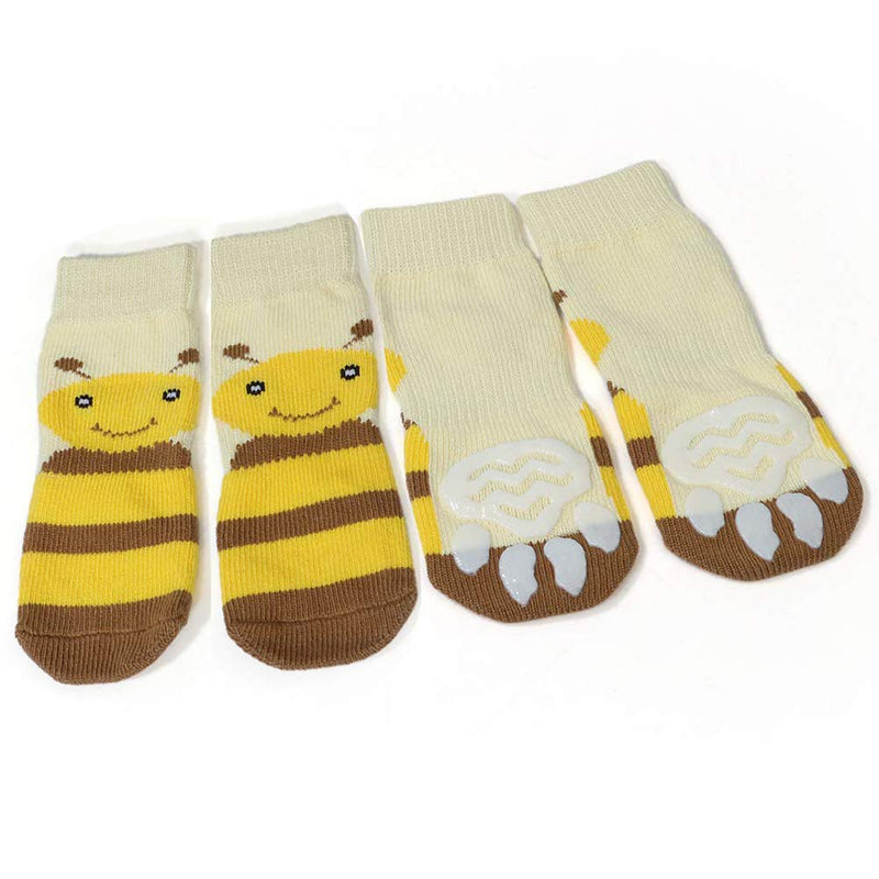 LifeWheel Traction Control Cat Dog Socks Indoor Rubber Nonskid Paw Protector Cotton Socks Random Color 4XL 8 Pieces/Package (Random Color) - PawsPlanet Australia