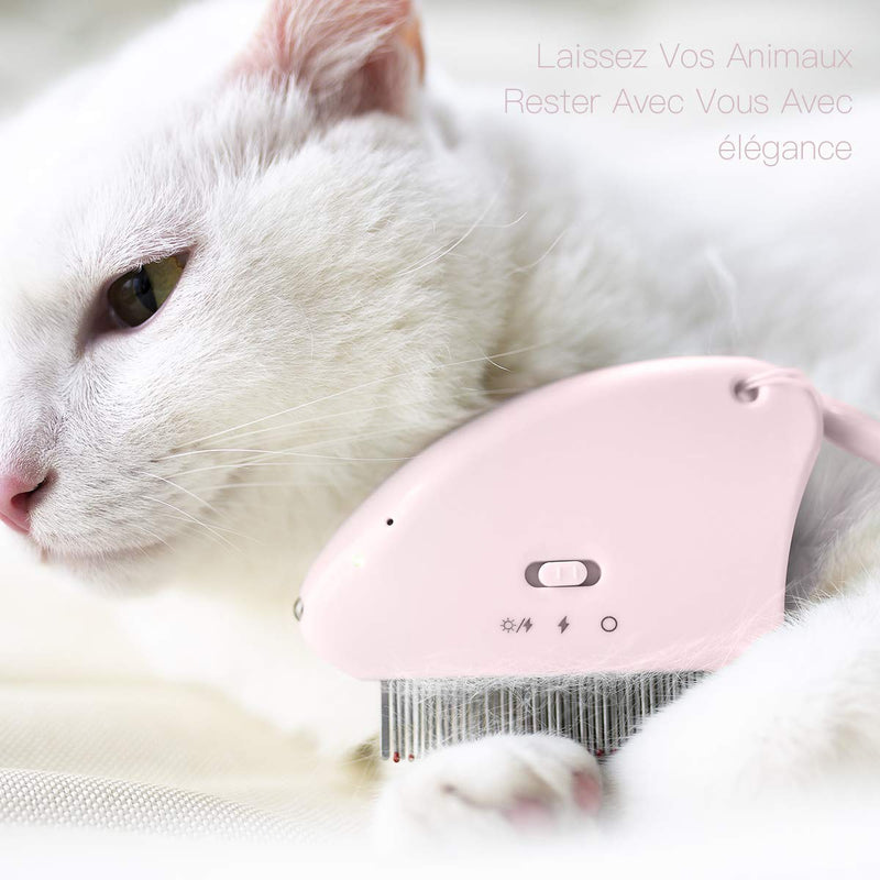 [Australia] - Tink Pet Comb Multifunctional Product for Cat Dog Hair Remover Pink 