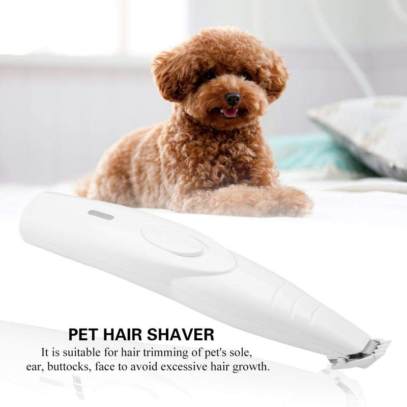 Heitune Electric Pets Hair Trimmer Cat Hair Clipper Dog Hair Shaver Grooming Tool White - PawsPlanet Australia