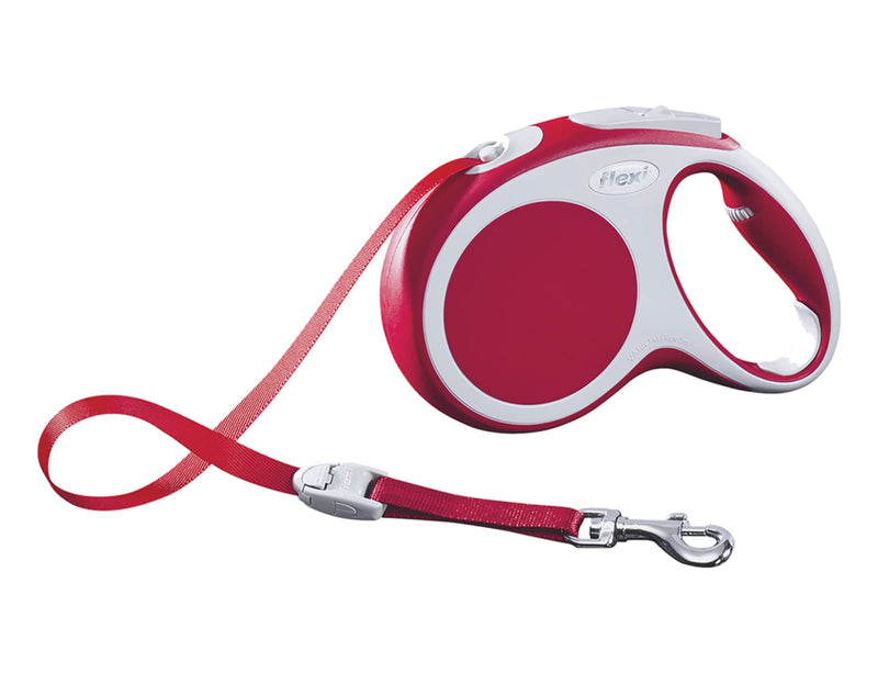 flexi roll leash Vario M rope 5 m red for dogs up to max. 20 kg M - up to max. 20 kg - PawsPlanet Australia
