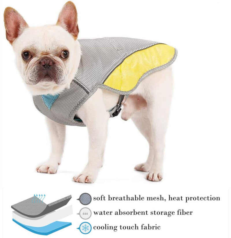[Australia] - Vsing Dog Cooling Vest - Breathable Dog Cooler Jacket with Adjustable Harness Straps and Leash Hole for Small and Medium Dogs to Stay Cool in Hot Summer XL (Chest 26.8"-32.3") 