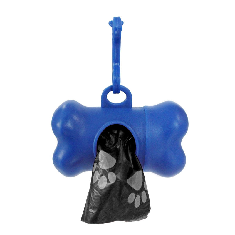 Downtown Pet Supply - Large Dog Poop Bags with Dog Leash Clip and Poop Bag Dispenser - Cat Litter & Dog Poop Scoop Bags - Unscented, Leak-Proof Bags 180 Bags Black with Paw Prints - PawsPlanet Australia
