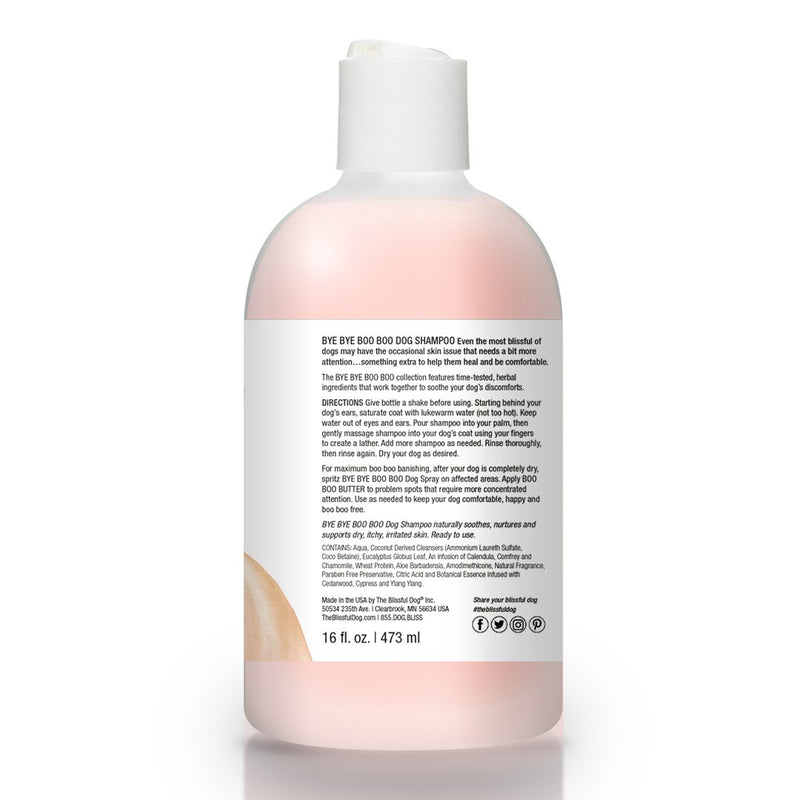 [Australia] - The Blissful Dog Bye Bye Boo Boo Dog Shampoo for Your Dog's Discomforts 16 Ounce 