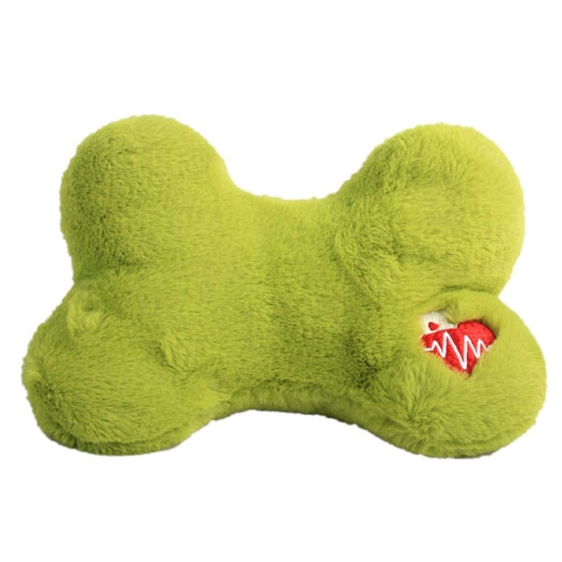 ALL FOR PAWS PUPS Heart Beat Pillow Dog Plush Toy, Green, 2.6 kg - PawsPlanet Australia