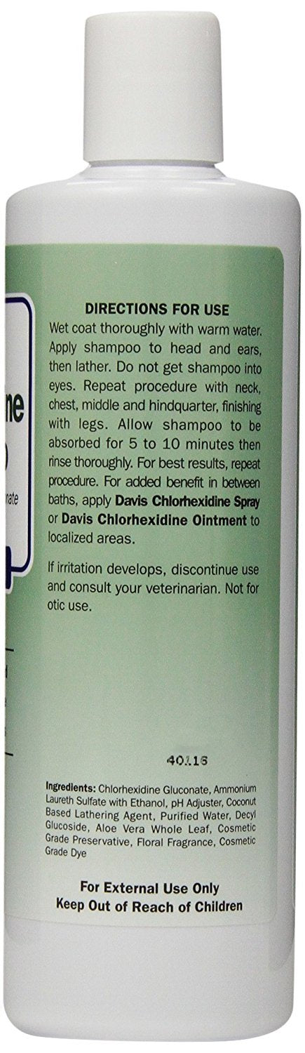 [Australia] - Davis Veterinary Products Chlorhexidine Shampoo for Dogs Cats Pets, Bundled with Health Tracker 2 Pack 