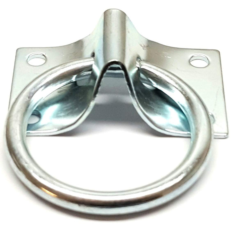 Hill Leather Company Barn and Stable Cross Tie Plate with 2" Cross Tie Ring - Equestrian and Livestock Tie Off - PawsPlanet Australia