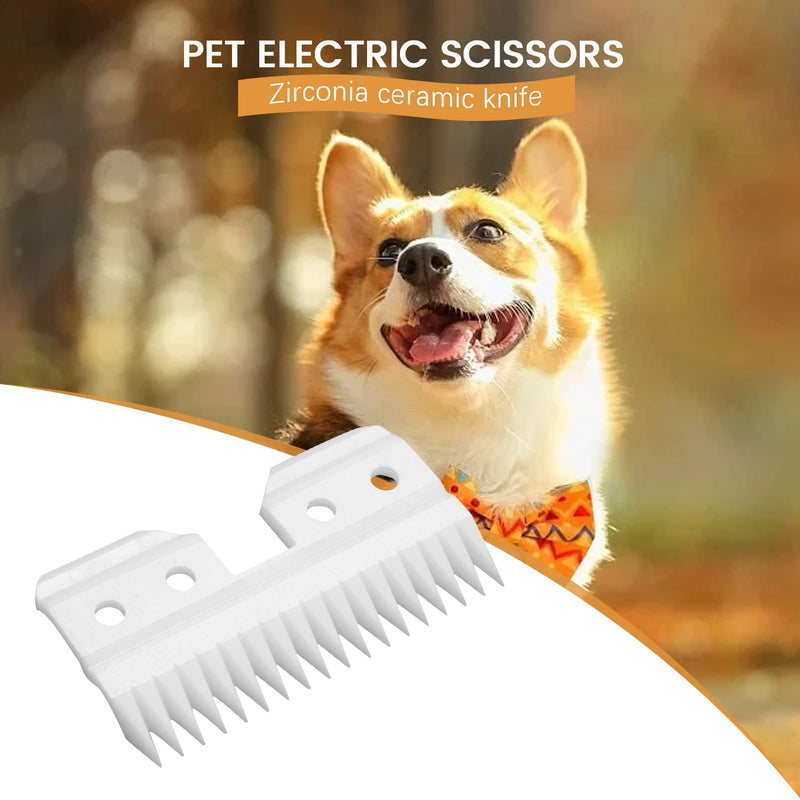 Benefischl 10 pieces/interchangeable ceramic 18 teeth pet ceramic clipper cutting knife for A5 series - PawsPlanet Australia