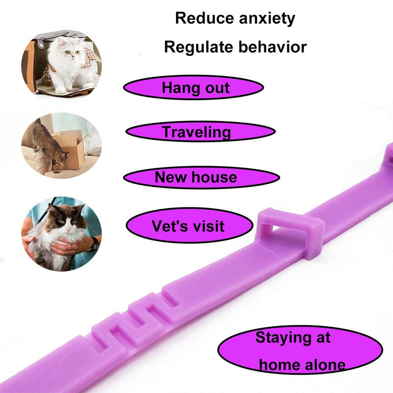 ALQFFHL Calming Collar for Dogs and Cats, Antianxiety Collar with Adjustable Size,Natural Safe Waterproof Long Lasting Calming Effect Cat and Dog Anxiety Relief,1 Pack(Small) Small 1Pack - PawsPlanet Australia