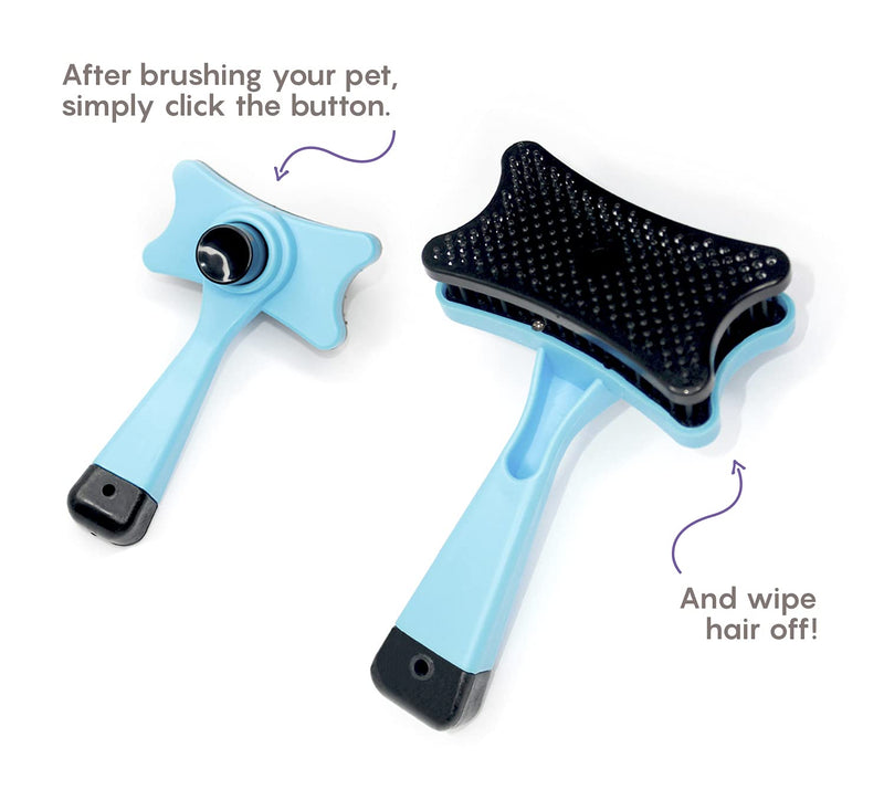 Dog brush grooming supplies for shedding | Cat brush comb good for deshedding hair | perfect for small dogs and for cats | CAVPET - PawsPlanet Australia