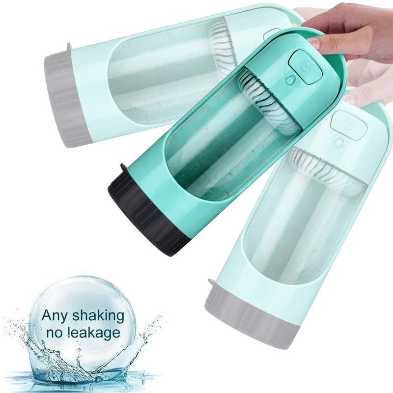 KUIDAMOS Portable Dog Water Bottle for Walking,Leak Proof,Pet Water Dispenser Pet Travel Drink Cup with Bowl,Water Pet Dog Cat Outdoor Easily and Quickly-Dog Gift-300ml - PawsPlanet Australia