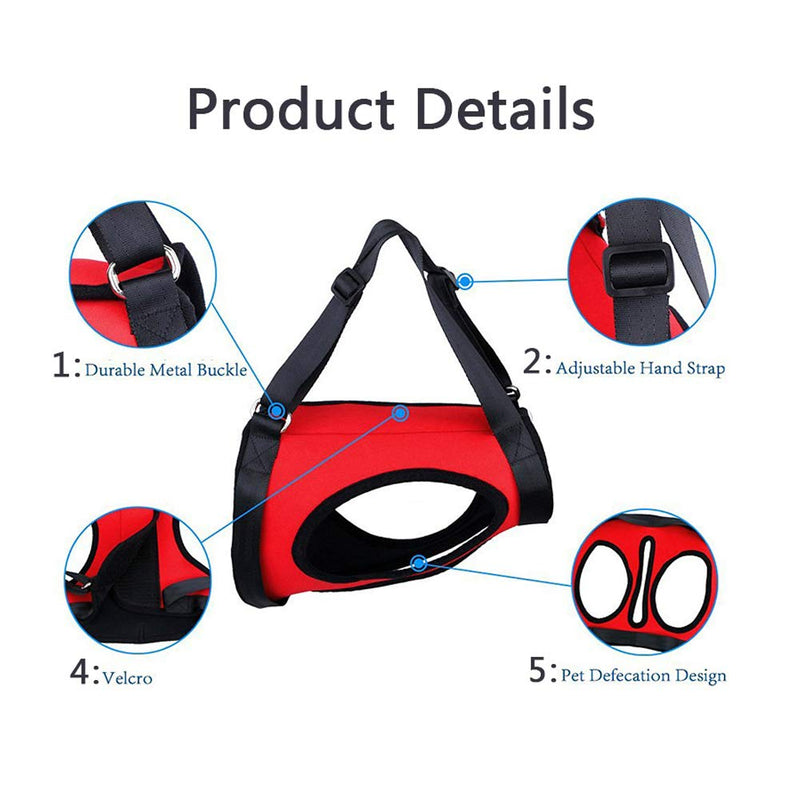 Dog Lift Harness Front Rear Leg Dog Lift Support Sling Back Legs Hip Support Harness Walking Aid for Senior Injured Disabled Joint Injuries Dogs Walk (Rear Leg S) Rear Leg S - PawsPlanet Australia