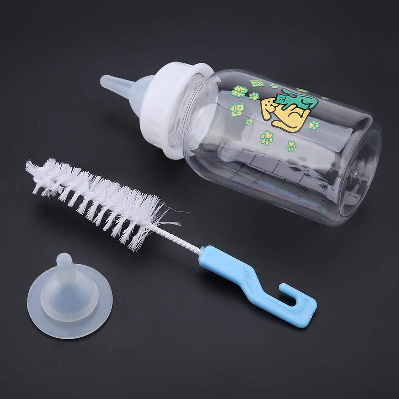 Garosa Pet Nursing Bottle Portable Newborn Pet Kitten Puppy Nursing Care Feeding Milk Bottle Set with Spare Nipple and Bottle Brush - PawsPlanet Australia