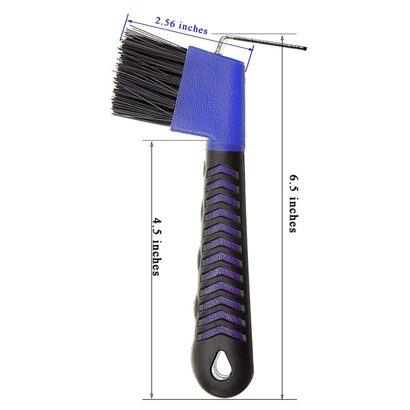 Weilan 2PCS Horse Hoof Pick Brush with Deluxe Soft GripTouch Rubber Handle,Partrade Hoofpick,Random Colors - PawsPlanet Australia
