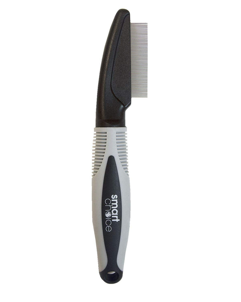 Smart Choice Flea and Dust Grooming Comb, Grey/Black, 0.06 kg - PawsPlanet Australia