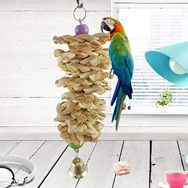 Anteer 12 Packs Bird Parrot Swing Chewing Toys - Hanging Bell Birds Cage Toys Suitable for Small Parakeets, Cockatiel, Conures,Finches,Budgie,Macaws, Parrots, Love Birds - PawsPlanet Australia