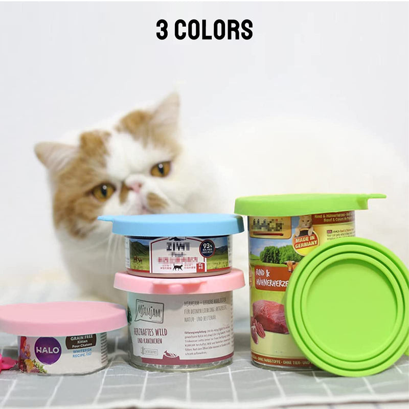 Sunshine smile can lids for tins,Lids for Tins,Pet Food Can Covers,Eco-Friendly Safe Silicone Can Lids,Can Covers for Dogs and Cats,Silicone Pet Can Covers - PawsPlanet Australia