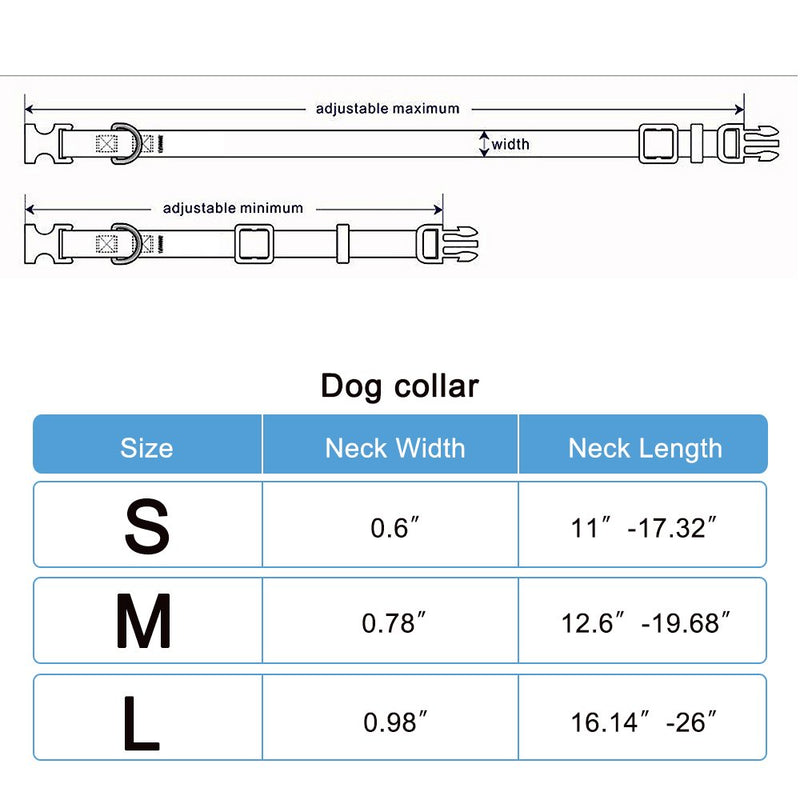 [Australia] - Tenwell Dog Geometric Patterned Collar Paisley Purple Dog Collar Size Small Medium Large 11" to 26" Long Bohemian M 