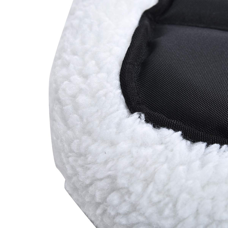 Amazon Basics Faux-Sherpa Padded Bolster Pet Bed 22-inch - PawsPlanet Australia