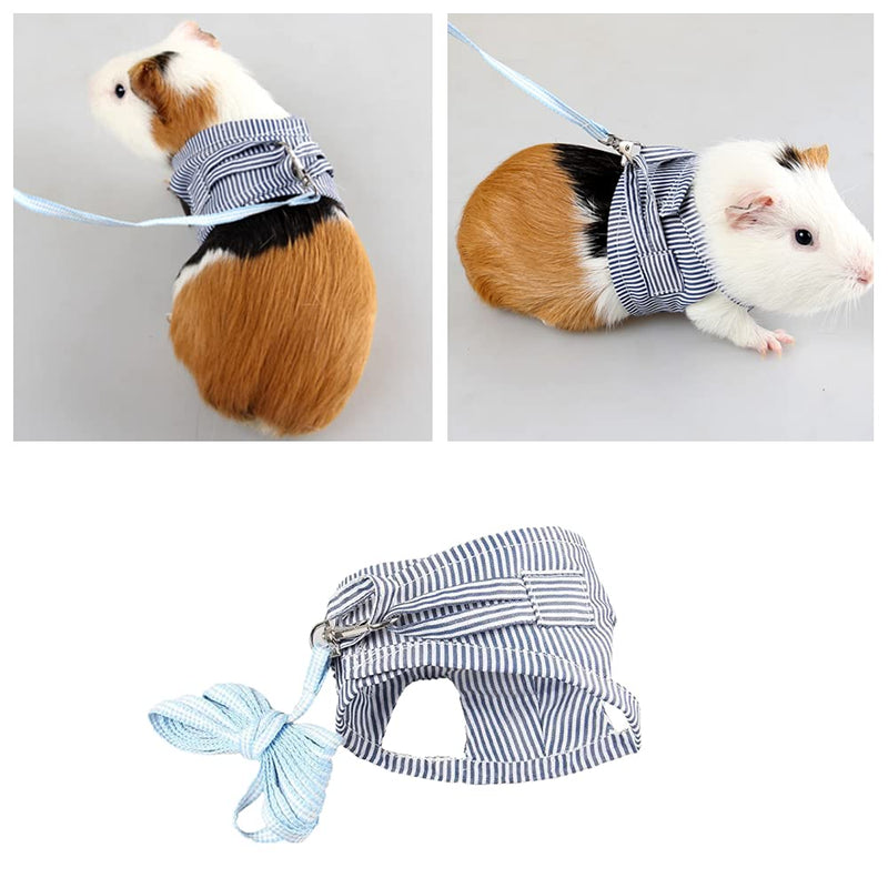 Small Animal Leash Harness Set Guinea Pig Chest Strap Little Pets Soft Harness for Puppy Cat Kitty Squirrel Rabbit Chinchilla - PawsPlanet Australia