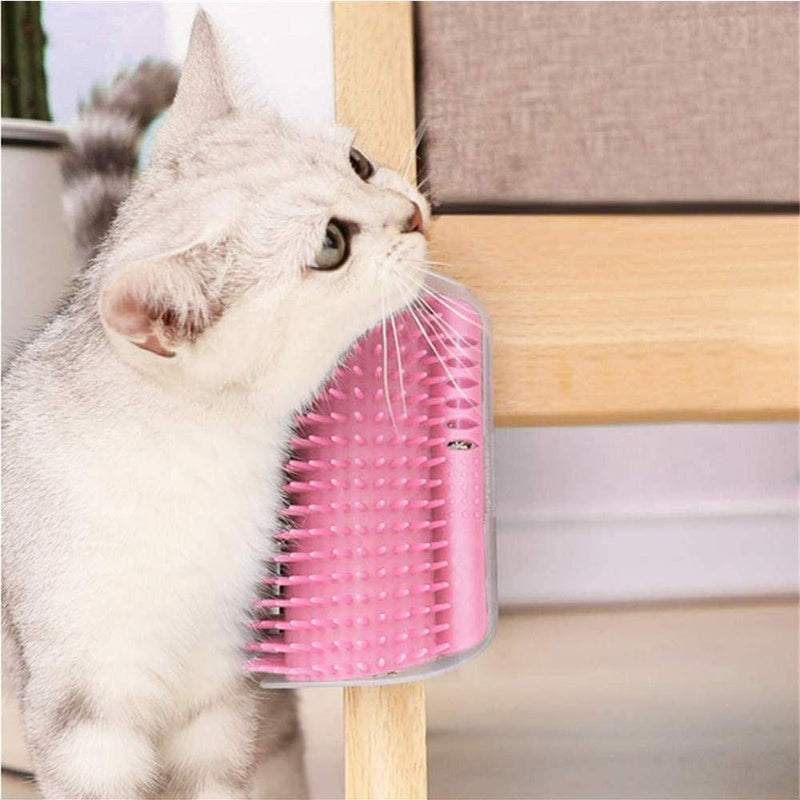 2 Pieces Pet Cat Self Corner Groomer, Cat Wall Corner Massage Itching Tool, Catnip Massage Grooming Brush, for Cats to Helps Prevent Hairballs and Controls Shedding - PawsPlanet Australia