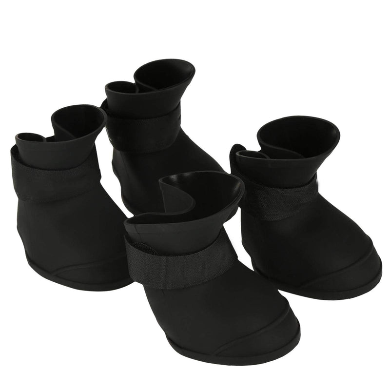 Yosoo Health Gear Waterproof Pet Boots, Dog Paw Protection Rain Snow Dog Shoes, Anti-Slip Silicone Dog Boots for Small Medium Dogs Cats Puppy(Black-L) Black-L - PawsPlanet Australia
