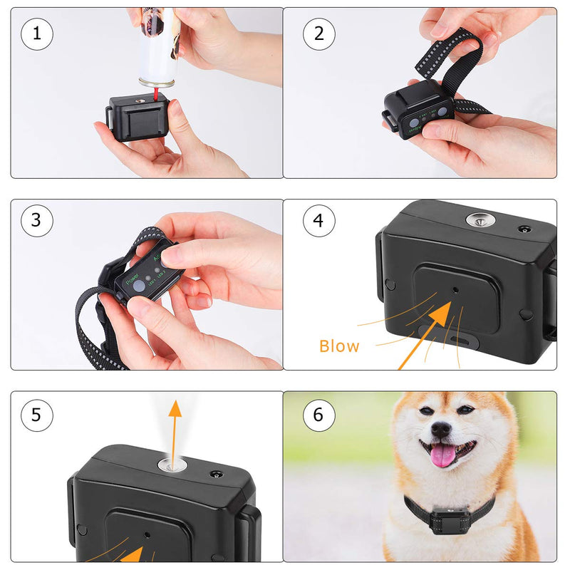 Dog Training Collar SUPERNIGHT Anti Bark Spray Collar Citronella Collars No Shock Safe Humane Dog Barking Device with 2 Free Adjustable Belt for 15~120lbs Dogs (Excludes Citronella Spray Refill) - PawsPlanet Australia