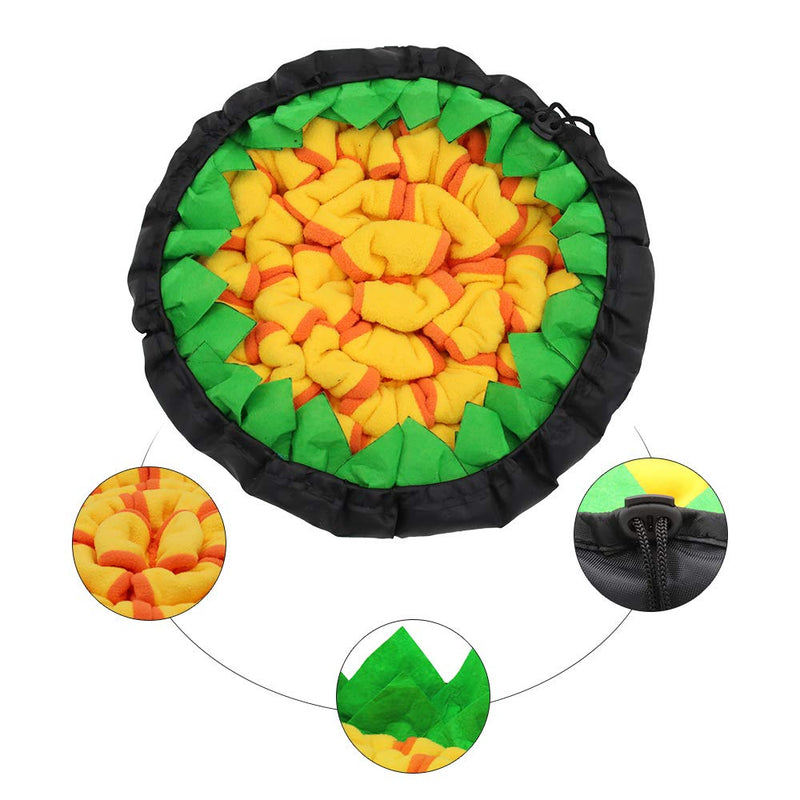 Juzhiya Pet Snuffle Mat, Dog Feeding Mat, Slow Food Mat for Small Dogs green-black - PawsPlanet Australia