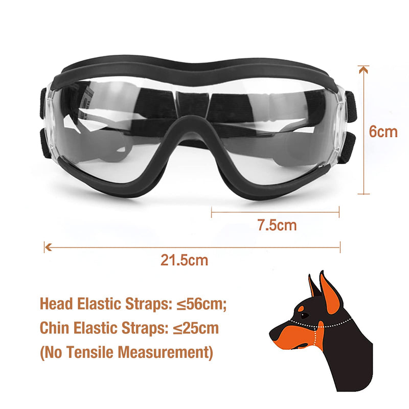 Namsan Netive Dog Glasses Pet Sunglasses Waterproof Windproof Eye Protection for Large / Medium Dog clear - PawsPlanet Australia