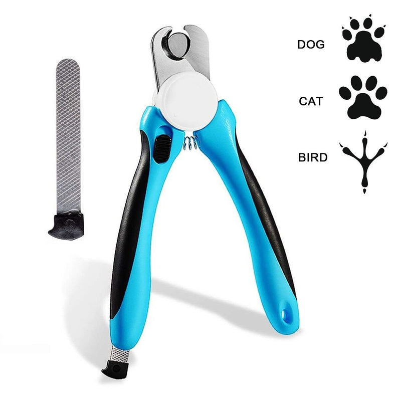 [Australia] - zhihu Pet Dog Nail Clippers and Trimmer with Safety Guard & Free Nail File for Large Dogs Pets, Free Flea Comb - Razor Sharp Blades - Sturdy Non Slip Handles - for Safe, Professional at Home Grooming 