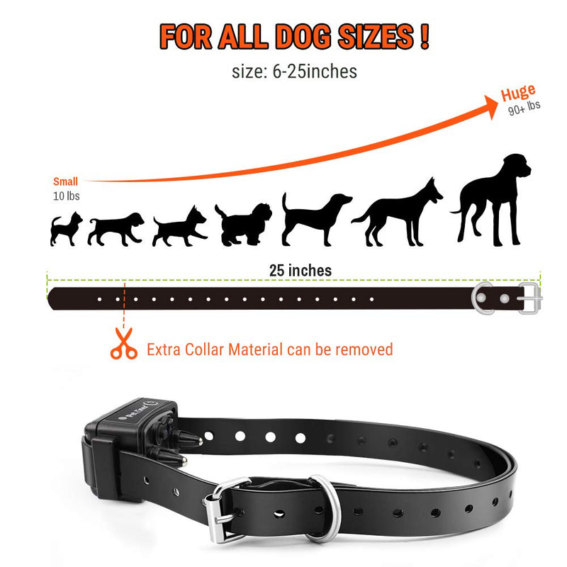 [Australia] - Petrainer PET616A Waterproof Dog Shock Collar with Remote Electric Collar for Dogs with Beep Vibrate Shock Rechargeable Dog Training Collar For 1 dog 