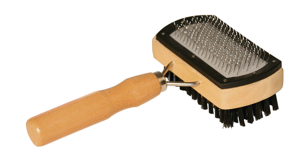 Kerbl slicker brush for dogs and cats (Basic Care slicker brush, double protective caps and bristles, grooming brush) 83270 - PawsPlanet Australia