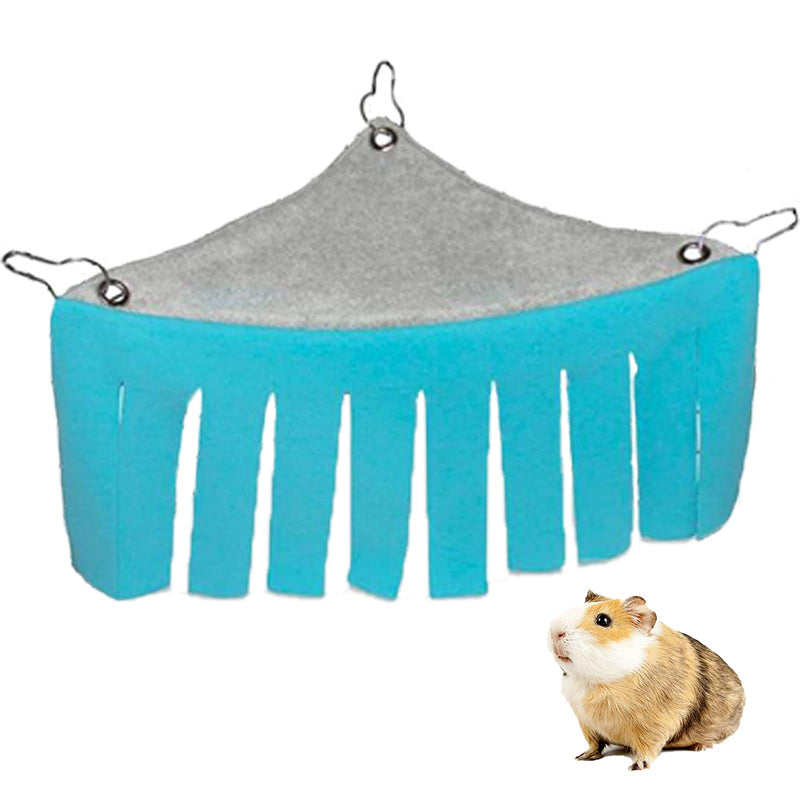 2 Pieces Small Animal Hideout Hideaway, Corner Fleece Guinea Pig Hideout Hammock and Sleeping Bed for Chinchilla, Rabbit, Rat, Hedgehog, Squirrel, Ferret, Hamster Small Pets - PawsPlanet Australia