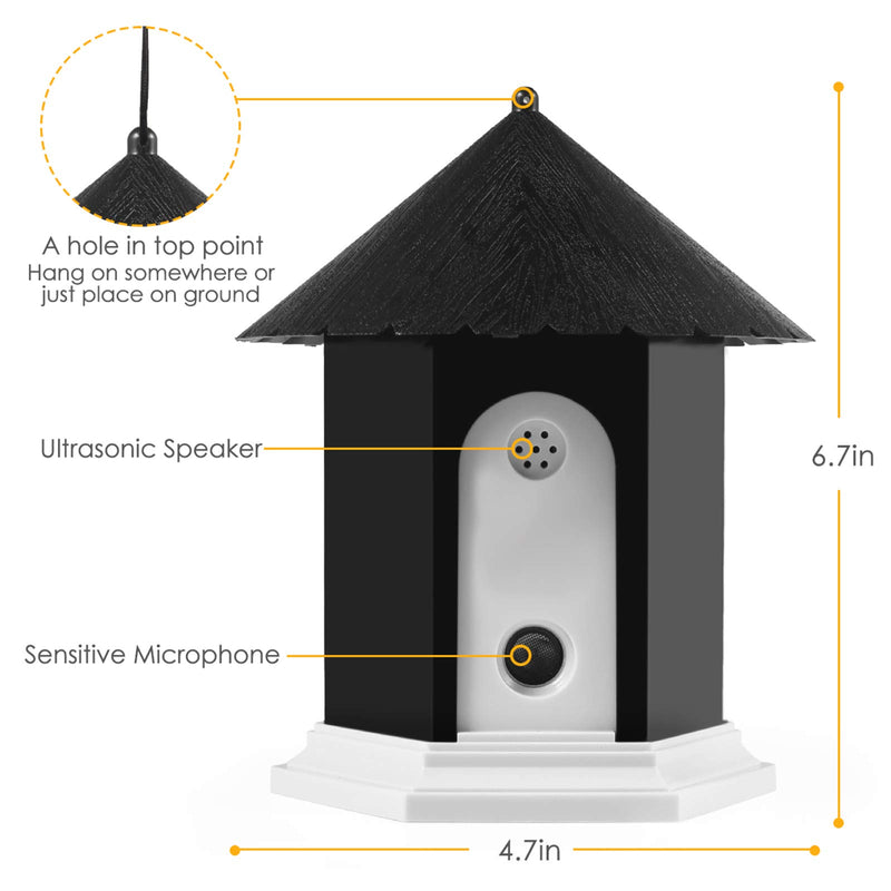 [Australia] - Golahead Anti Barking Device, Ultrasonic Anti Barking, Sonic Bark Deterrents, Bark Control Device, Dog Bark Contrl Outdoor Birdhouse 