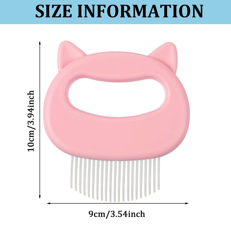 [Australia] - 6 Pieces Pet Grooming Brush Cat Comb Cat Hair Removal Comb Shedding Brush for Dog Cat Hair 