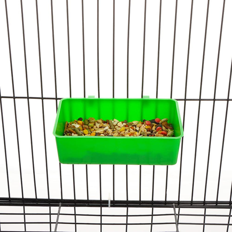 14 Pcs Bird Plastic Feeder, Seed Food Feeding Cup for Poultry Pigeon Parrot Parakeet Budgie Cage - PawsPlanet Australia