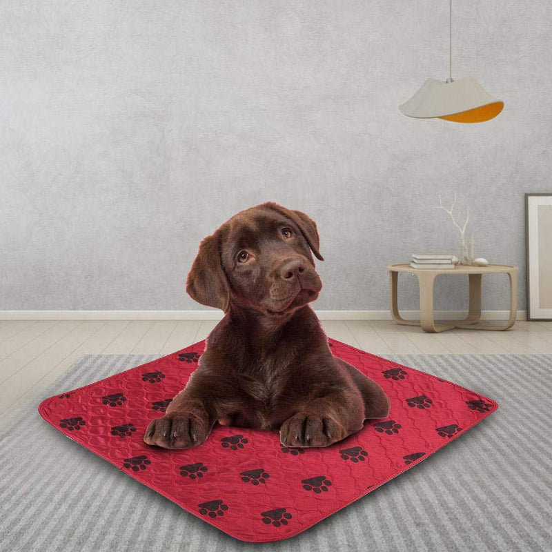 80 * 90Cm Red Reusable Waterproof Dog Changing Pad-Affordable And Durable Pet Pad - PawsPlanet Australia