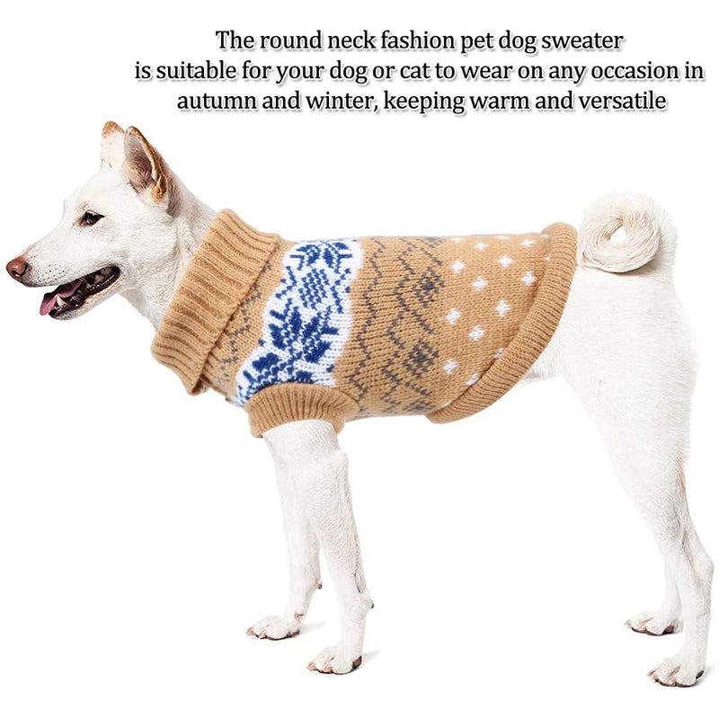 GOODGDN Cat Dog Pet Sweater, Winter Warm Jumper Sweater Knitwear Coat Apparel Clothes for Small Medium Dogs Cats, S - PawsPlanet Australia