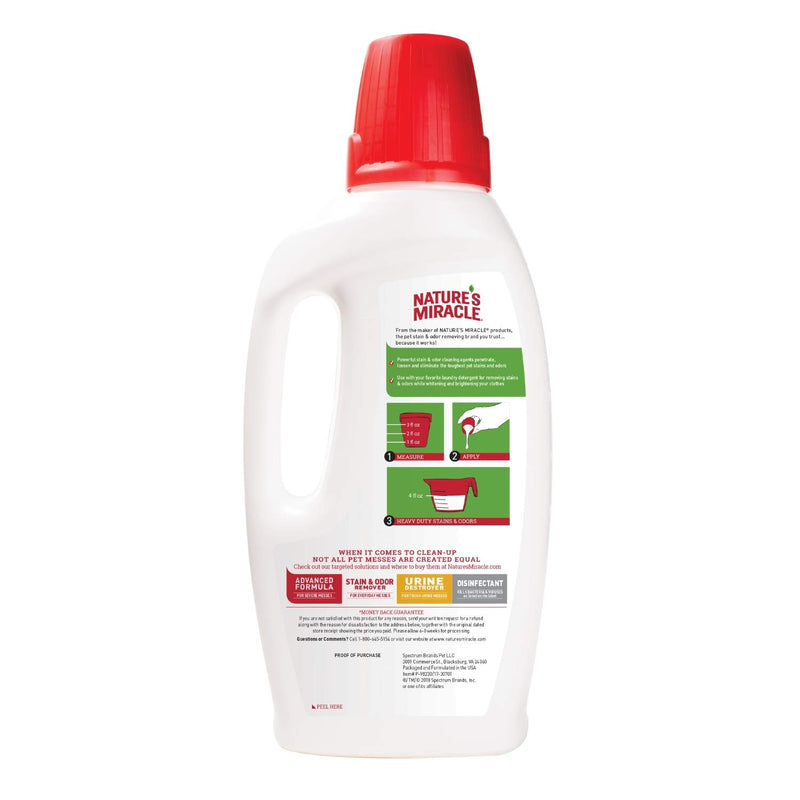 [Australia] - Nature's Miracle Laundry Stain and Odor Additive Bio-Enzymatic Formula for Pets 32 oz, 2nd Edition 