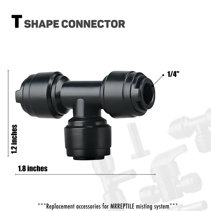 MRREPTILE Connector for Misting Systems, Automatic Reptile Mister Replacement Accessories,Push to Connect Fittings - PawsPlanet Australia