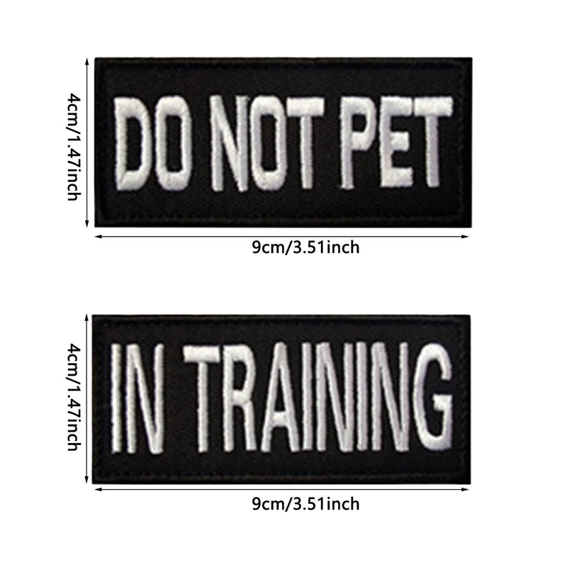 Pack of 2 removable patches, service dog patches, dog harness patch, name patch, harness patch, removable tactical, magic sticker for dog harness - PawsPlanet Australia
