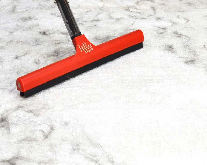 Lilly Brush Mighty Pet Hair Detailer Head (NO HANDLE) Dog Hair & Cat Hair Remover for Carpets and Rugs. Fits on ALL standard broom sticks. - PawsPlanet Australia