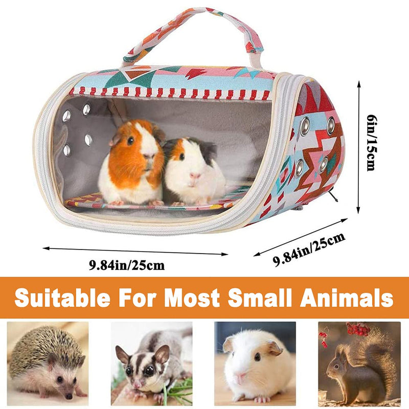 ASOCEA Hamster Carrier Bag Portable Small Animals Outgoing Travel Bag for Guinea Pig Hedgehog Bird Squirrel Chinchilla and Other Similar Sized Pet - PawsPlanet Australia