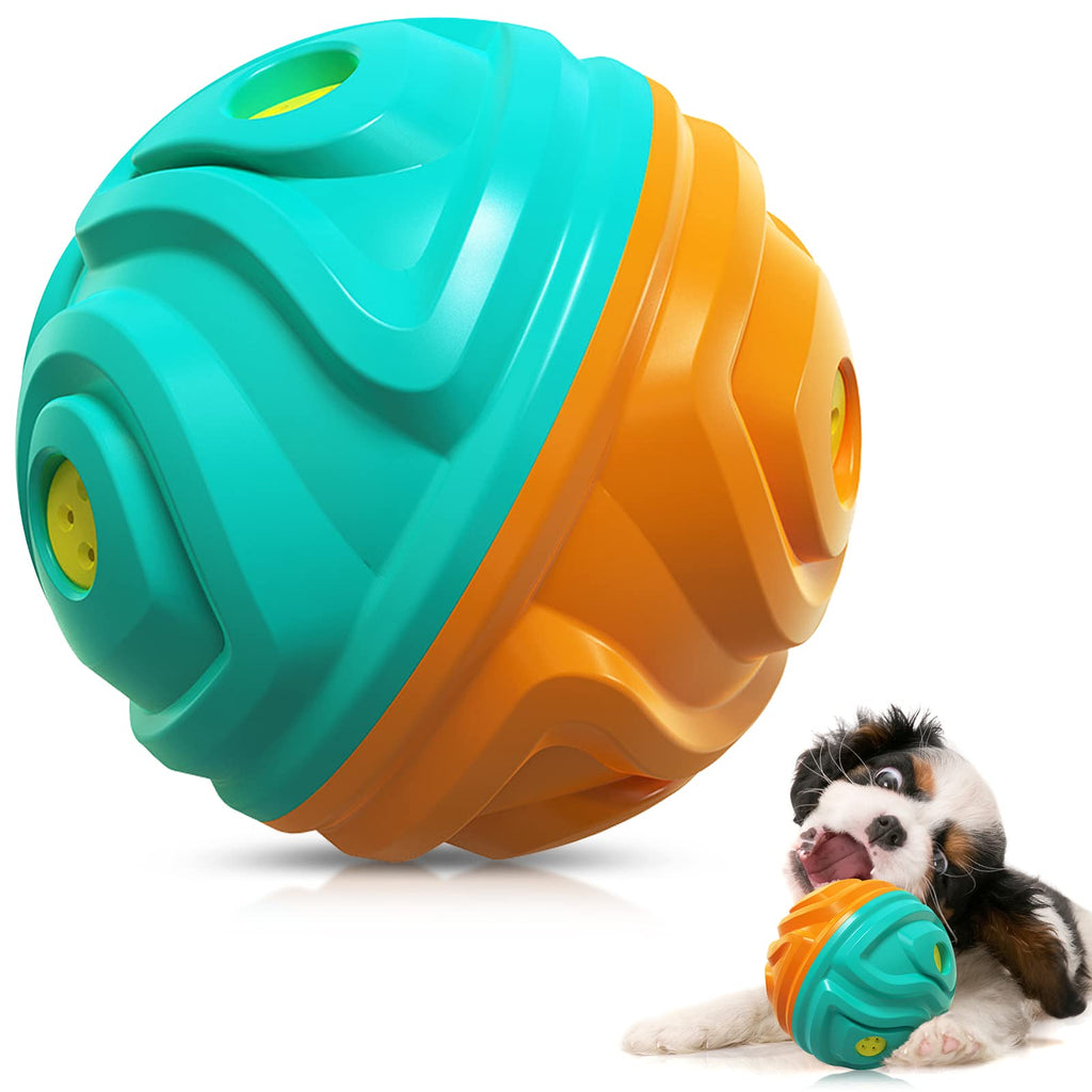 Petbobi Wobble Giggle Ball for Dogs, Wag Dog Toy Interactive for Small/Medium Dog, Durable Dog Chew Toys for Aggressive Chewers, Wobble Ball for Playing, Training, Fetching and Keep Them Busy - PawsPlanet Australia