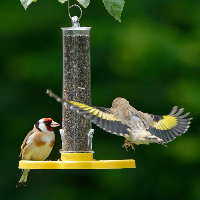 Niger Seed Bird Feeder - Goldfinch Finder - ideal for offering niger seeds that goldfinches love. Ready-filled! 1 Holds 75g of niger seed, Length 18cm - PawsPlanet Australia