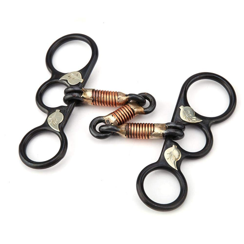 HEEPDD Snaffle Western Stainless Steel Black Snaffle Bit Training Stiff-Bit Copper Wire Wrapped Mouth - PawsPlanet Australia