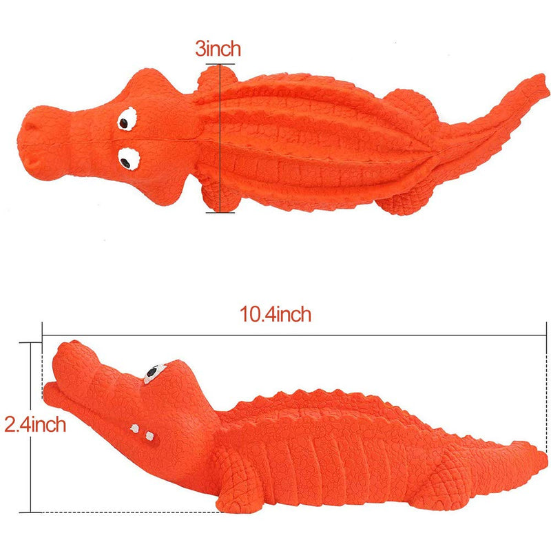 HUADADA Dog Squeaky Toys Dog Chew Crocodile Interactive Toys Durable Rubber Indestructible Training Toy Large Tough Dog Toys for Boredom Puppy Chew Toys Teething Toys Dog Gift(Red) - PawsPlanet Australia