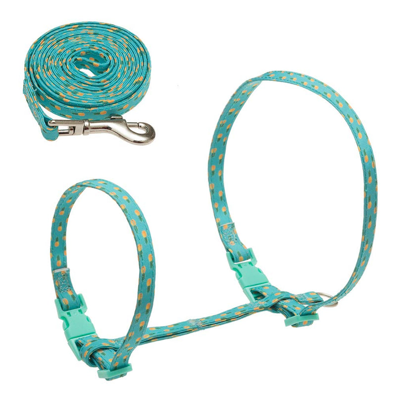 [Australia] - SCIROKKO Cat Harness and Leash Set - Escape Proof Adjustable for Outdoor Walking with Safety Buckle Green 