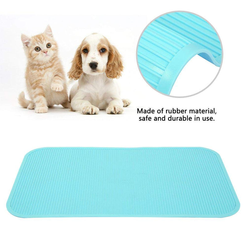 Oumefar Pet Non-Slip Rubber Mat Waterproof Dog Placemat Washable Feeding Mat for Pet Grooming Bathing Training Table(Green) Green - PawsPlanet Australia